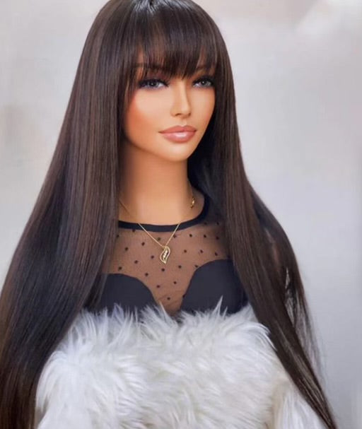 Straight Human Hair Full Lace Wig