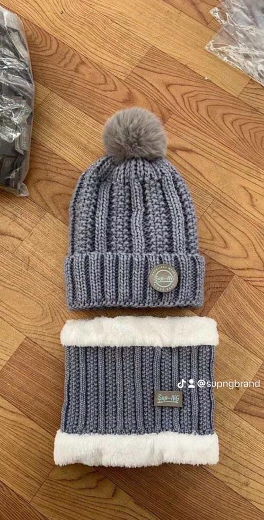 Ensembles bonnets echappe du cou pour hiver