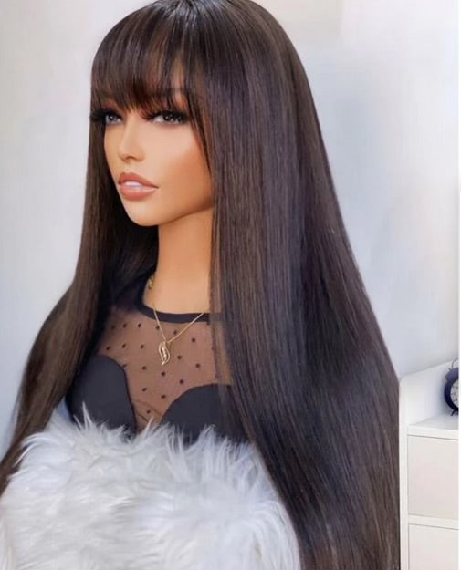 Straight Human Hair Full Lace Wig